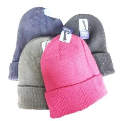 Mens Beanie W-Fur Asst Clrs-wholesale