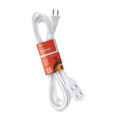 Extension Cord 15ft Indoor White-wholesale
