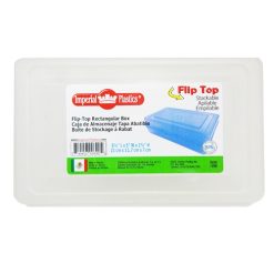 Imperial Flip Top Boax 8X5X2¾in Clear-wholesale