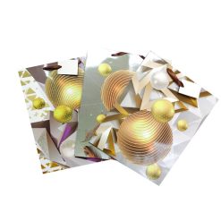 X-Mas Gift Bags W-Glitter Md Asst-wholesale