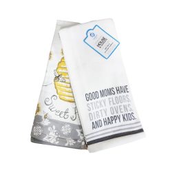 Kitchen Towels Set 2pk Asst-wholesale