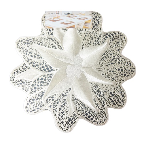 X-Mas Placemat Gold 15in-wholesale X-Mas Placemat Gold 15in-wholesale