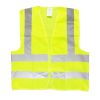 Safety Vest Fluorescent Md W-Zipper-wholesale
