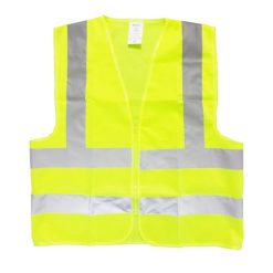 Safety Vest Fluorescent Md W-Zipper-wholesale