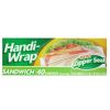 Handi-Wrap Sandwich Bags 40ct Zipper-wholesale