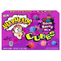Warheads Sour Chewy Cubes 3.5oz Berry-wholesale