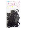 Hair Elastic Bands 40pc Mini  Black-wholesale