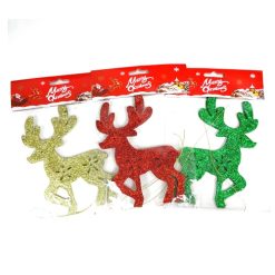 X-Mas Decor Reindear 6in Asst Clrs-wholesale