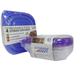 Food Containers 4pc Reusable Asst