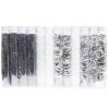 Hair Elastic Bands 2000pc Black & White-wholesale