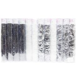 Hair Elastic Bands 2000pc Black & White-wholesale