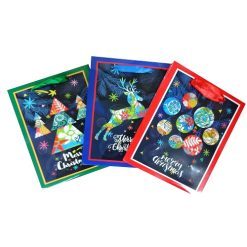 X-Mas Gift Bags XSmall Asst-wholesale