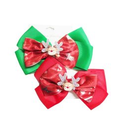 X-Mas Hair Metal Snaps W-Bow Asst-wholesale
