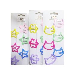 Hair Metal Snaps 6pk Asst Shaps & Clrs-wholesale