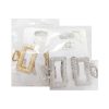 Hair Metal Clip 2pk Silver & Gold-wholesale