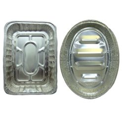 D.Foil Roaster Pans Oval & Rect Display-wholesale