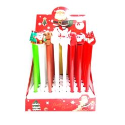 X-Mas Pen W-Characters Asst-wholesale