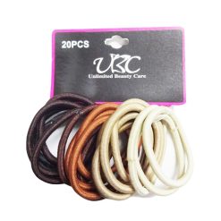 Hair Elastic Ties 20pk Asst Clrs-wholesale