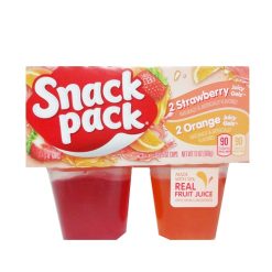 Snak Pack Gelatin 4pk 13oz Strawberry-wholesale