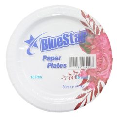 Blue Star Paper Plates 10ct 10in Rose-wholesale