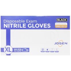Disposable Gloves Nitrile Blck 100ct XL-wholesale
