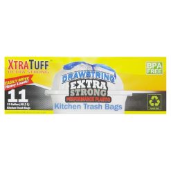 X.T Trash Bags 11ct 13 Gl White-wholesale