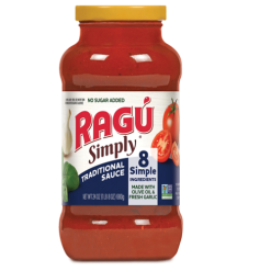 Ragu Sauce 24oz Simply Traditional-wholesale