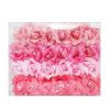 Hair Metal Clip W-Flower Pink Asst-wholesale