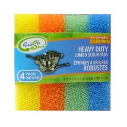 Scouring Pads 4pk Asst Clrs-wholesale
