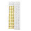 Sticker Rhinestones Stips Gold & Silver-wholesale