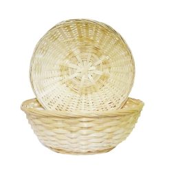 Basket Bamboo Round 9.05in-wholesale