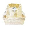 Basket Bamboo Rect 10X8 W-Handle-wholesale