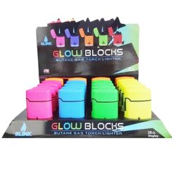 Glow Blocks Torch Lighters Asst Clrs-wholesale