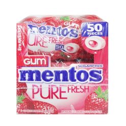 Mentos Gum Bottles 50pc Strawberry-wholesale