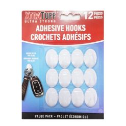 Xtra Tuff Adhesive Hoovs 12pc Plastic-wholesale