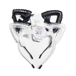 Headband Metal Black & White-wholesale