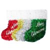 X-Mas Wreath Stocking Design Asst Clrs-wholesale