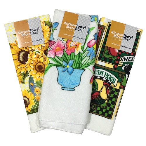 Kitchen Towels 15 X 25in Asst Micro-Fibe-wholesale Kitchen Towels 15 X 25in Asst Micro-Fibe-wholesale