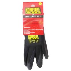 Komfort Grip Work Gloves Smll Black-wholesale