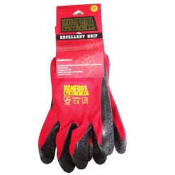 Komfort Grip Work Gloves MD Red-wholesale