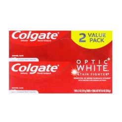 Colgate Optic White 2pk 8.4oz Clean Mint-wholesale