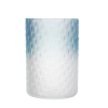 Vase Glass 7.5in Matte Blue 2-Tone-wholesale