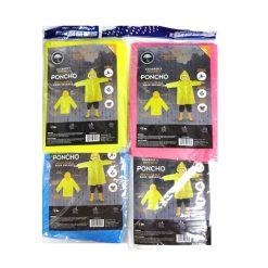 Rain Poncho Kids Asst Clrs-wholesale