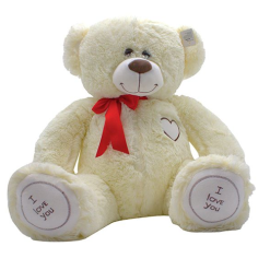 Toy Plush Teddy Bear 12in Ivory-wholesale