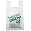 T-Shirt Bags 200ct Reusable Wht 12 X 22-wholesale