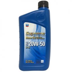 Chevron Supreme Motor Oil 20W-50 1qr