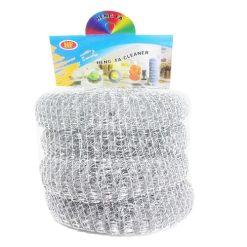 Scourer Pads Set 4pk Stainless Steel-wholesale