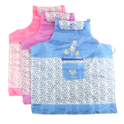 Ladies Apron 24 X 30 Flower Asst Clrs-wholesale