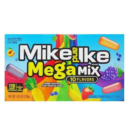 Mike & Ike Mega Mix 4.25oz Box-wholesale Mike & Ike Mega Mix 4.25oz Box-wholesale
