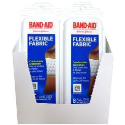 Band-Aid Flexible Fabrix 8ct One Size-wholesale